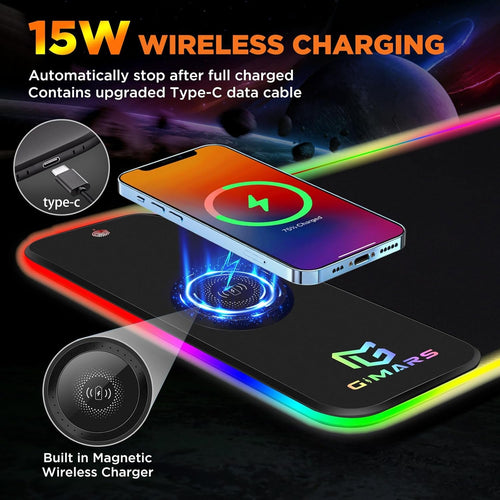 The ChargeUP RGB mouse Pad